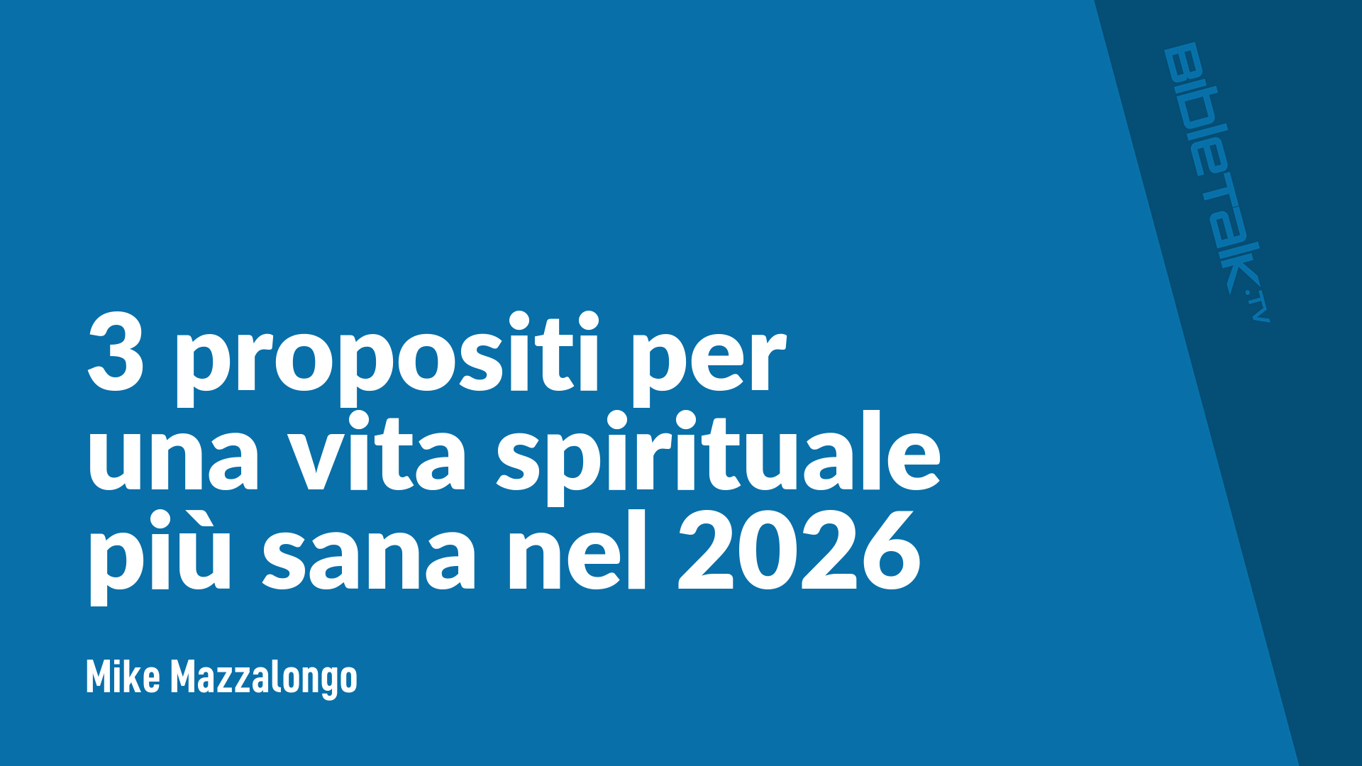 3 propositi per una vita spirituale più sana nel 2026