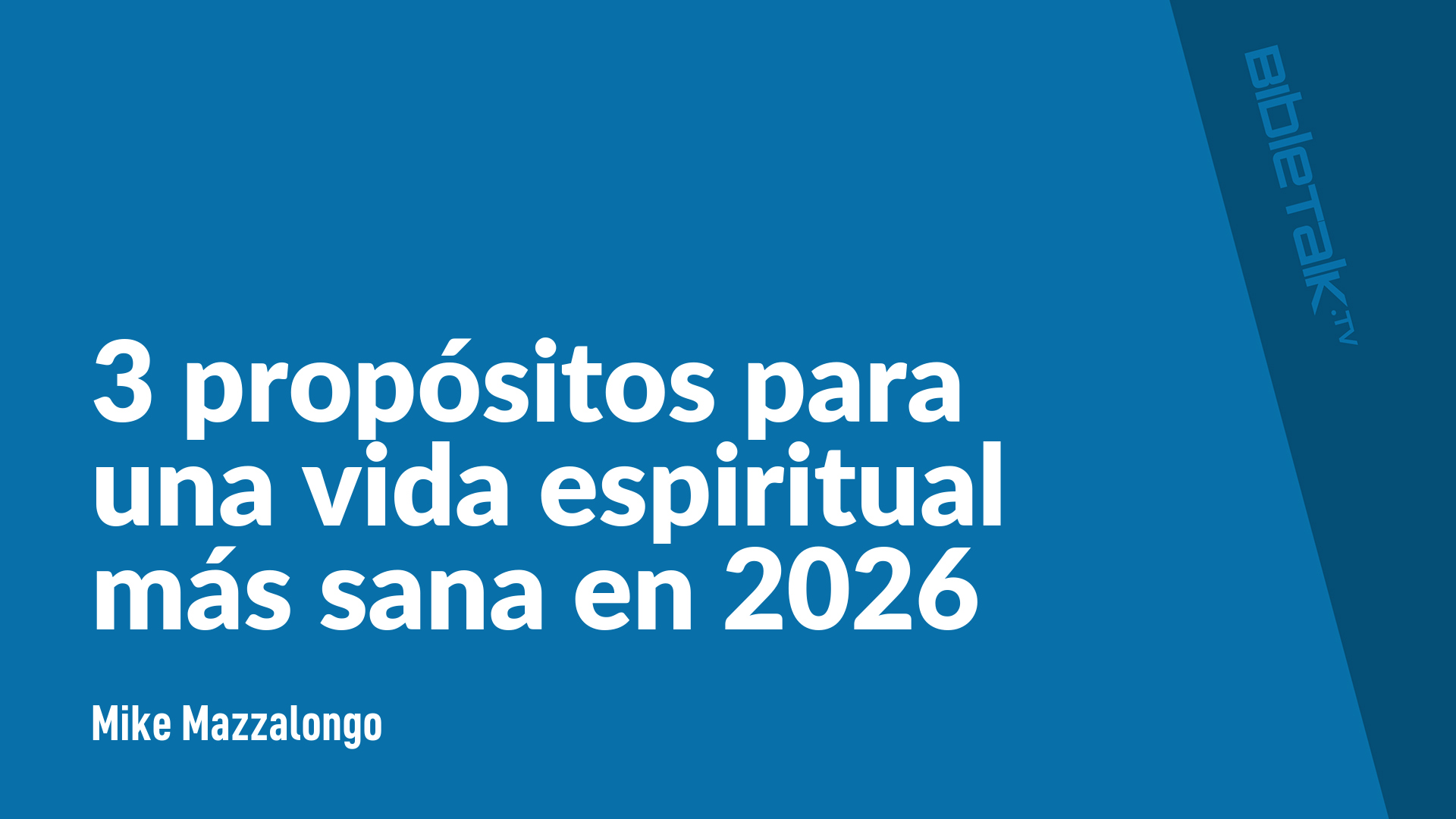 3 propósitos para una vida espiritual más sana en 2026