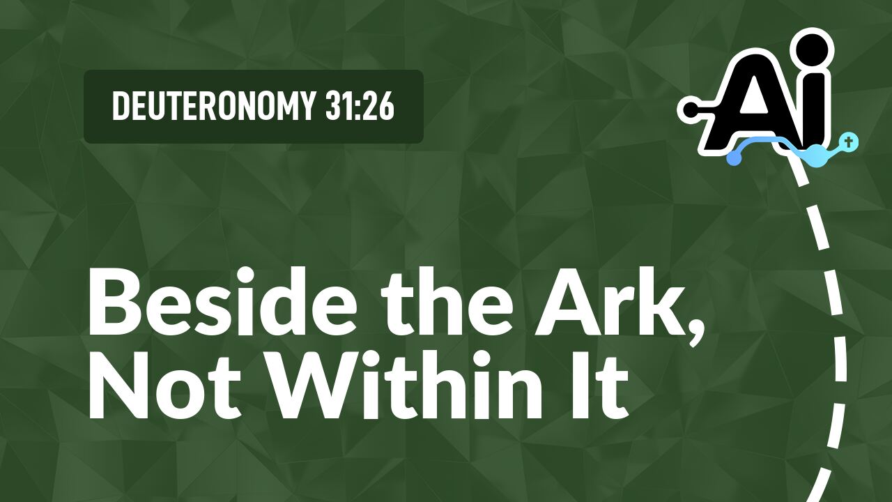 Beside the Ark, Not Within It