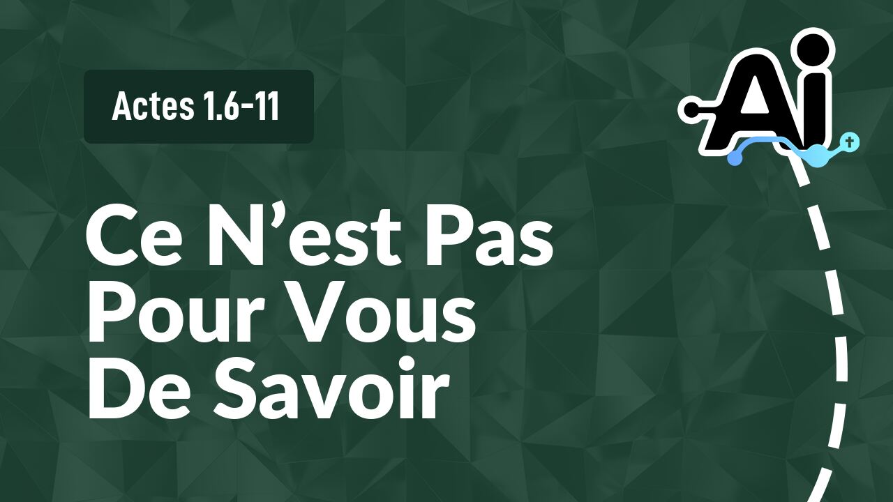 Ce N’est Pas Pour Vous De Savoir