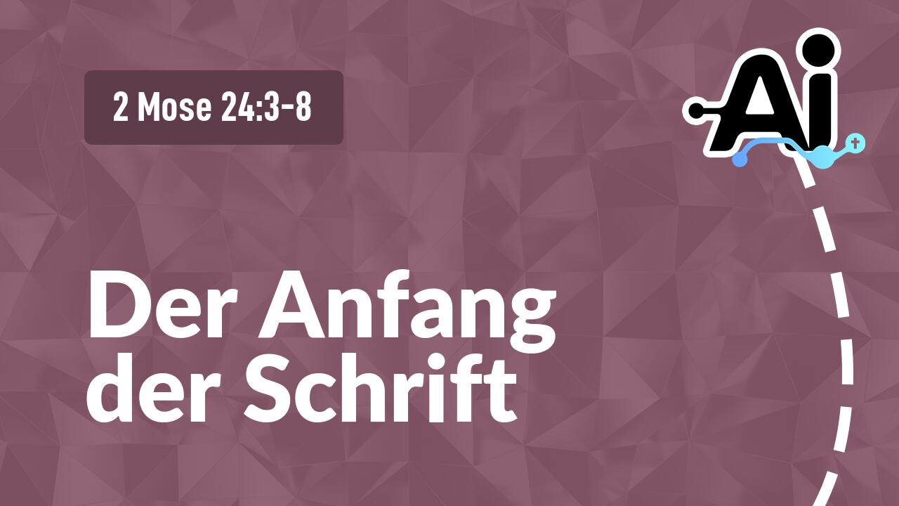 Der Anfang der Schrift