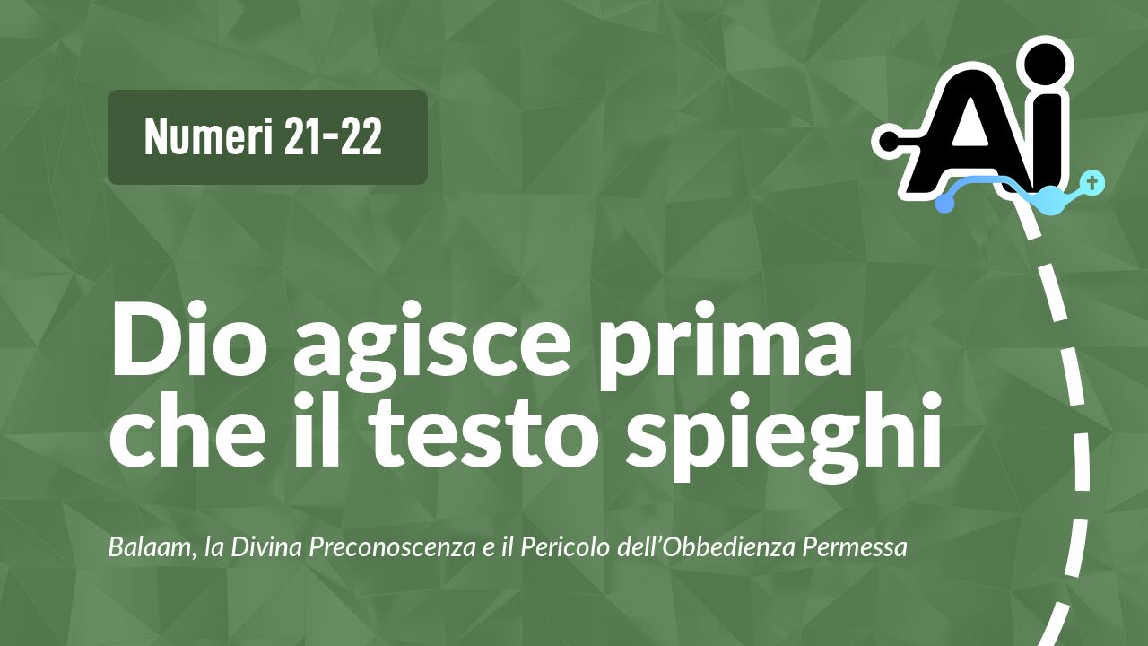 Dio agisce prima che il testo spieghi