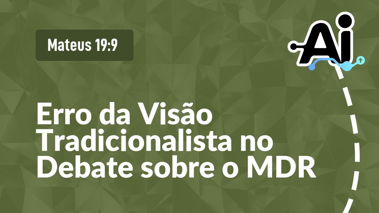 Erro da Visão Tradicionalista no Debate sobre o MDR