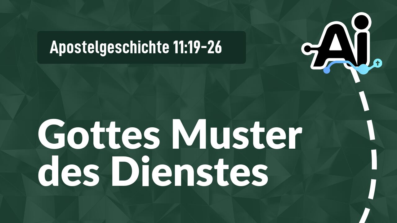 Gottes Muster des Dienstes