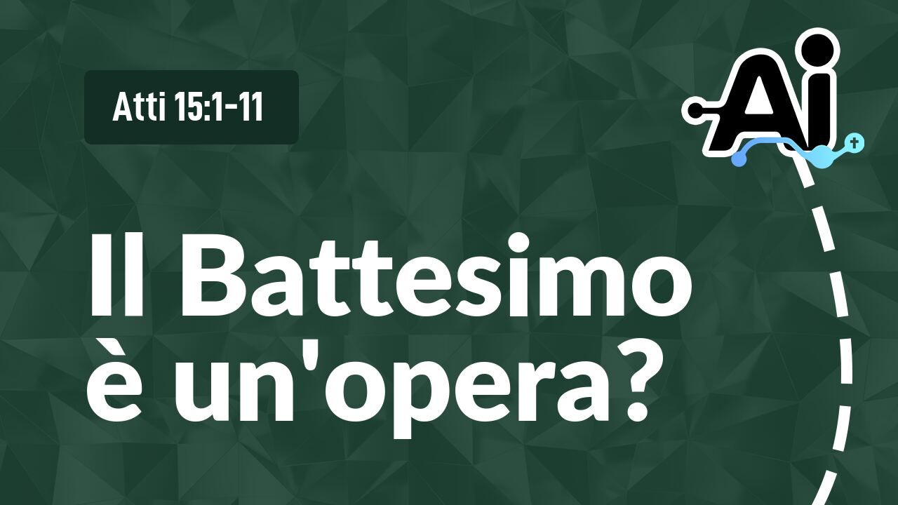 Il Battesimo è un'opera?