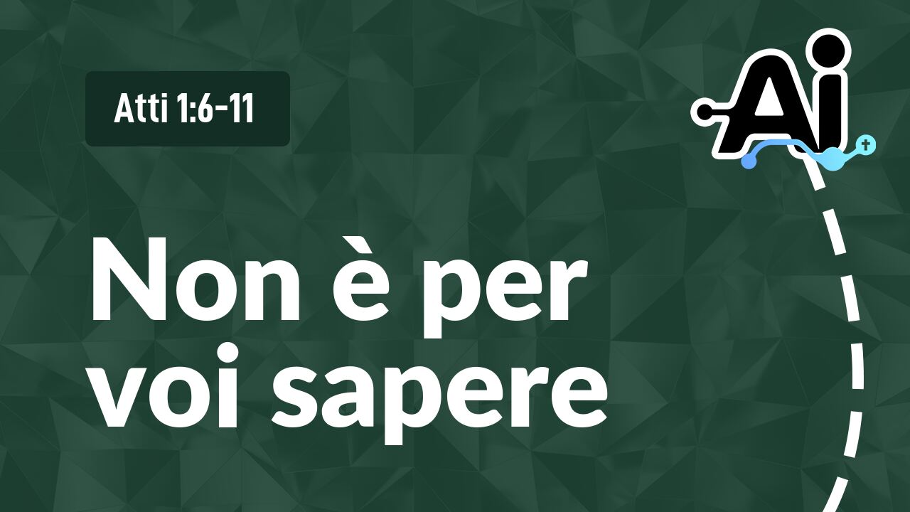 Non è per voi sapere