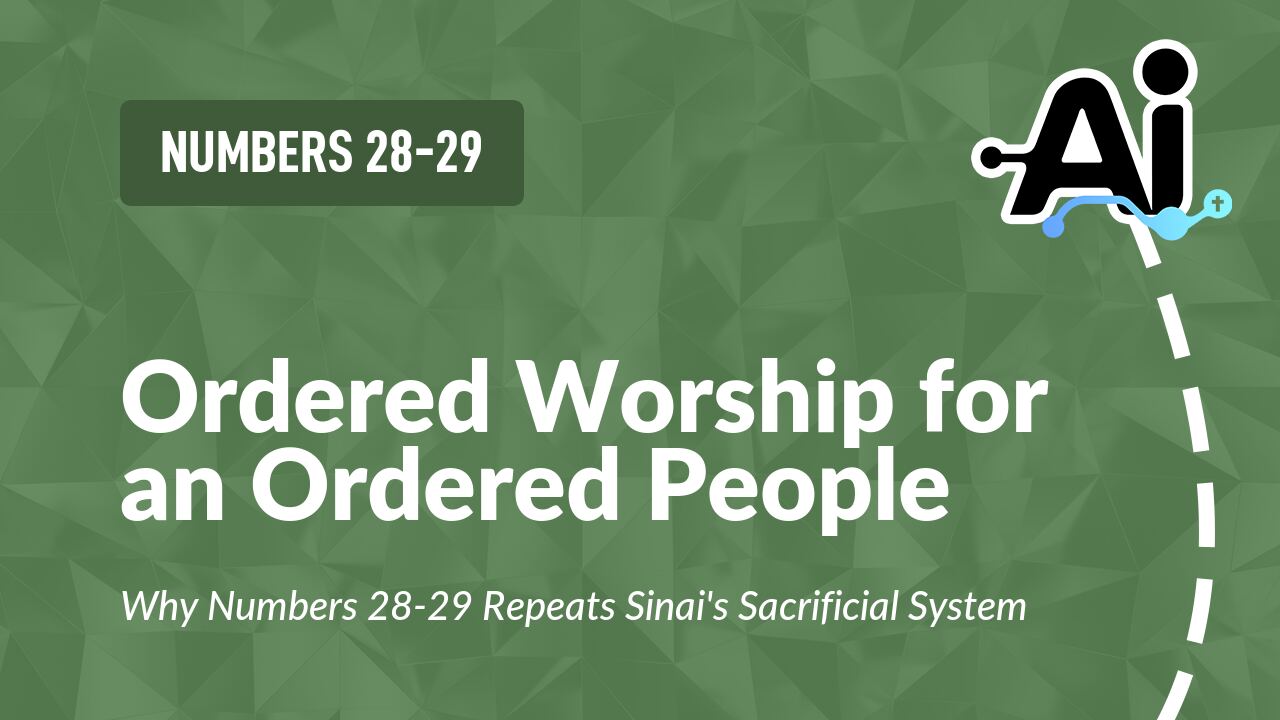 Ordered Worship for an Ordered People