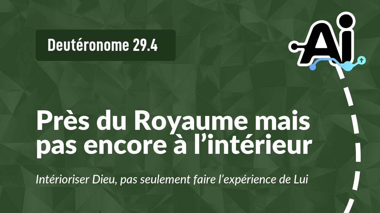 Près du Royaume mais pas encore à l’intérieur