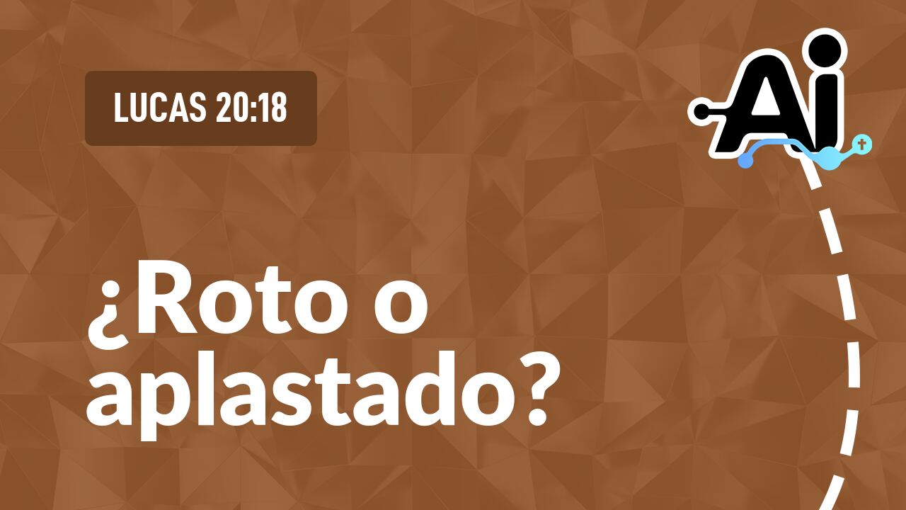 ¿Roto o aplastado?