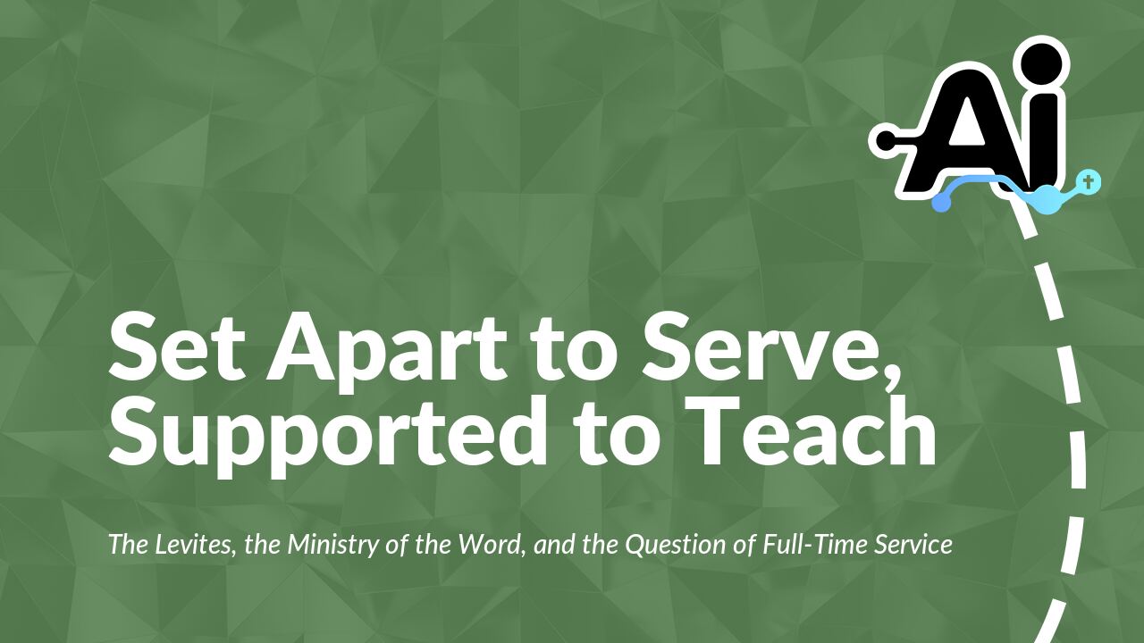 Set Apart to Serve, Supported to Teach