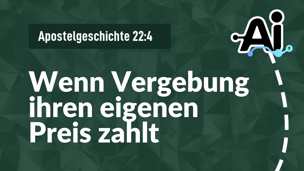 Wenn Vergebung ihren eigenen Preis zahlt
