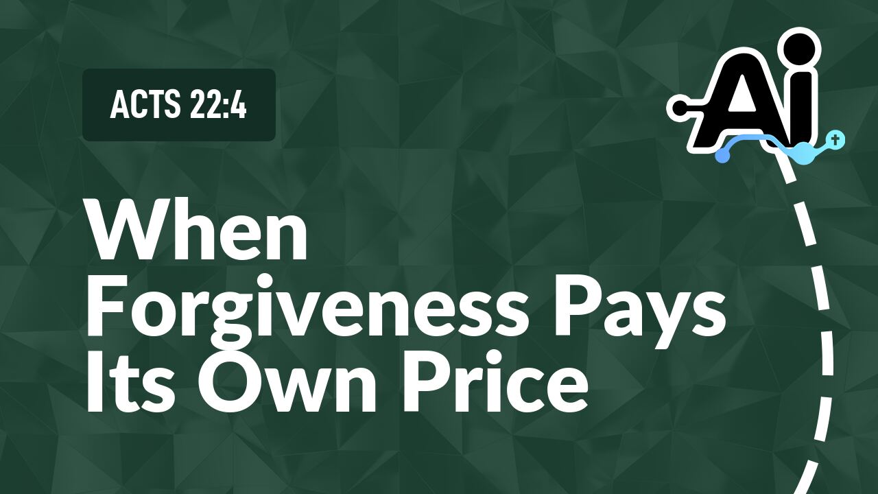 When Forgiveness Pays Its Own Price