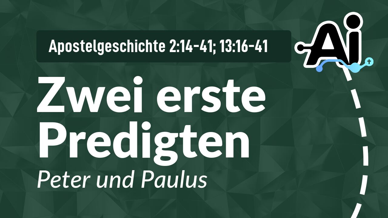 Zwei erste Predigten