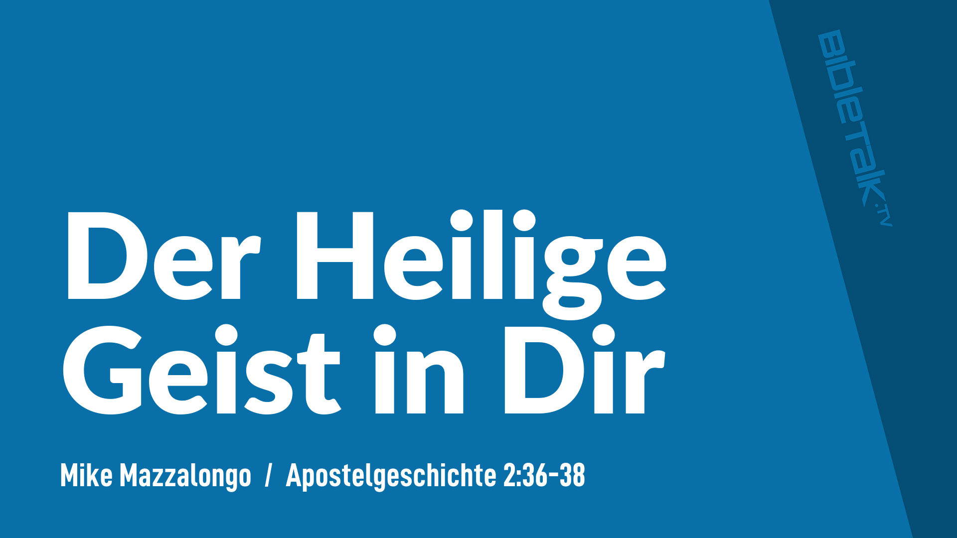 Der Heilige Geist in Dir