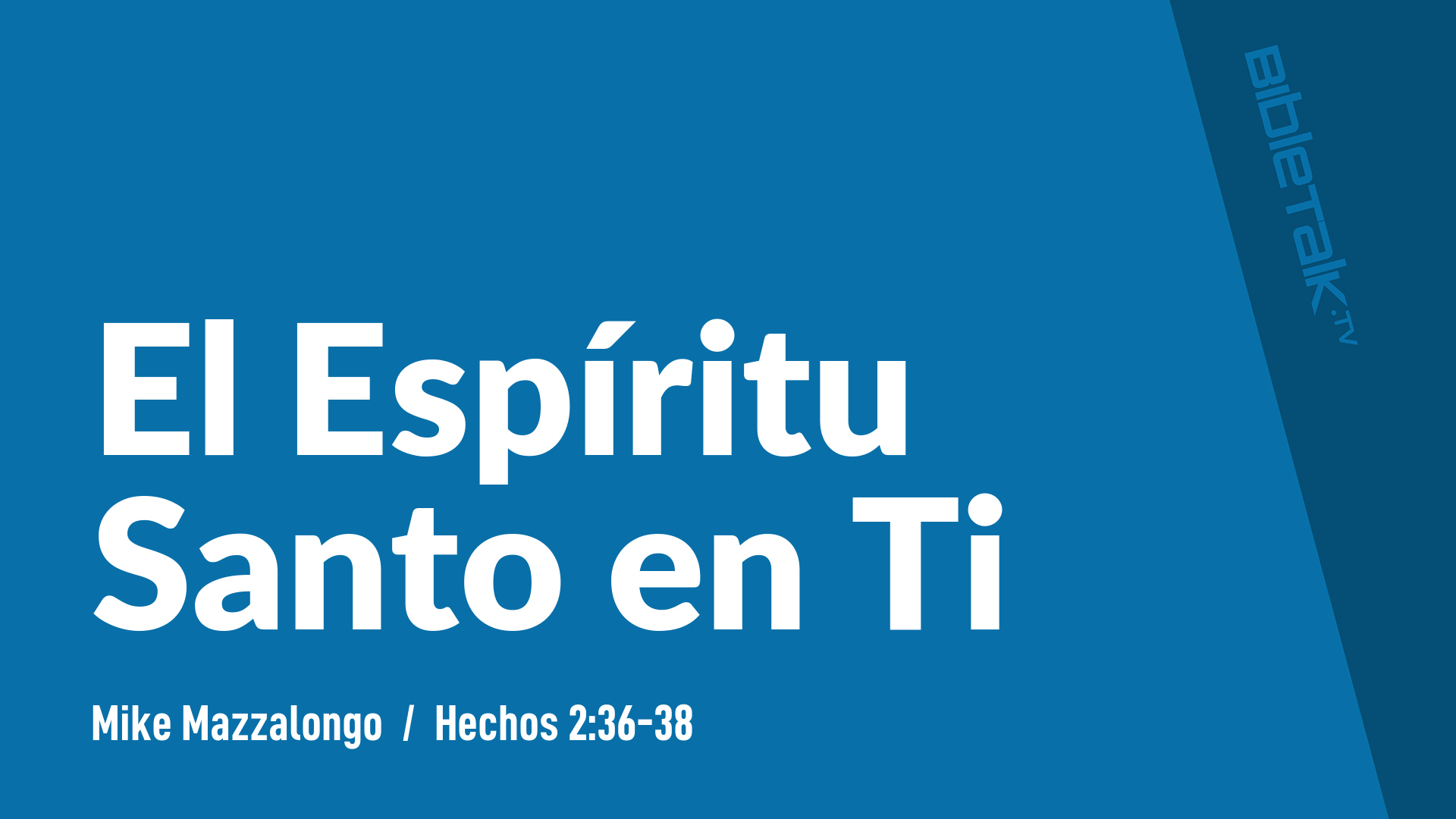 El Espíritu Santo en Ti