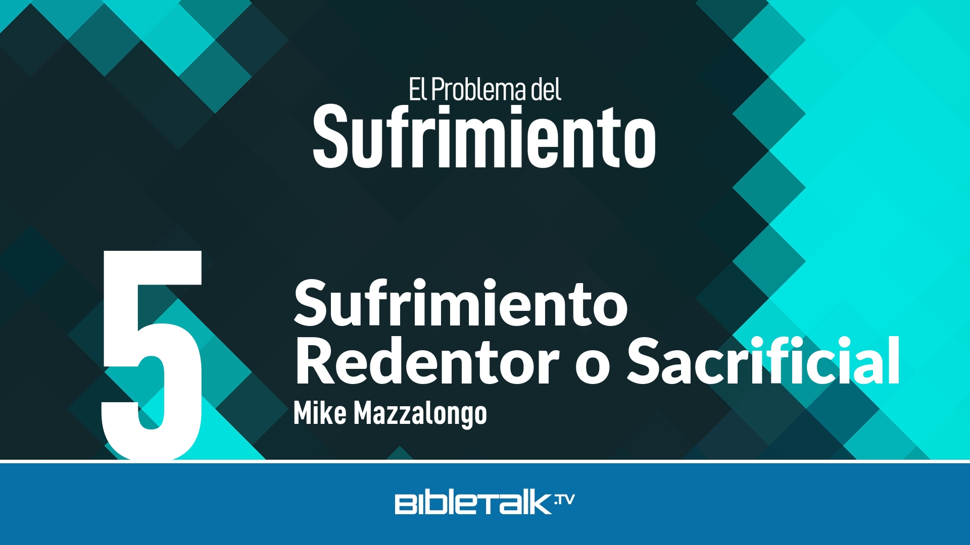 Sufrimiento Redentor o Sacrificial
