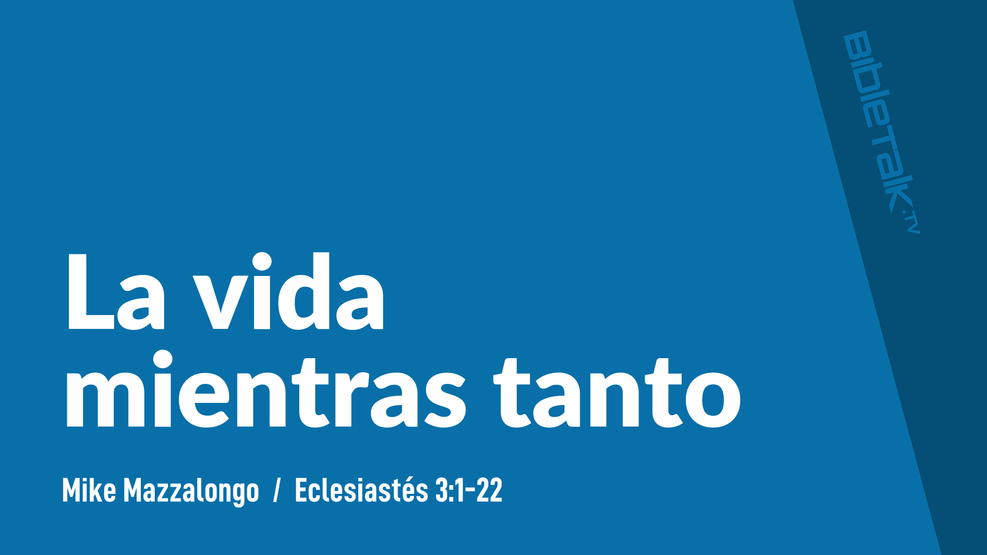 La vida mientras tanto