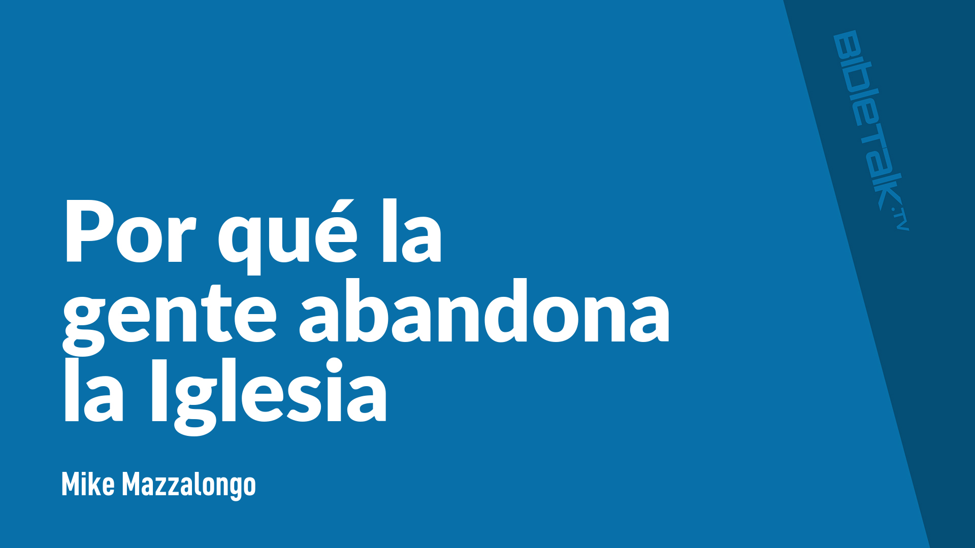 Por qué la gente abandona la Iglesia