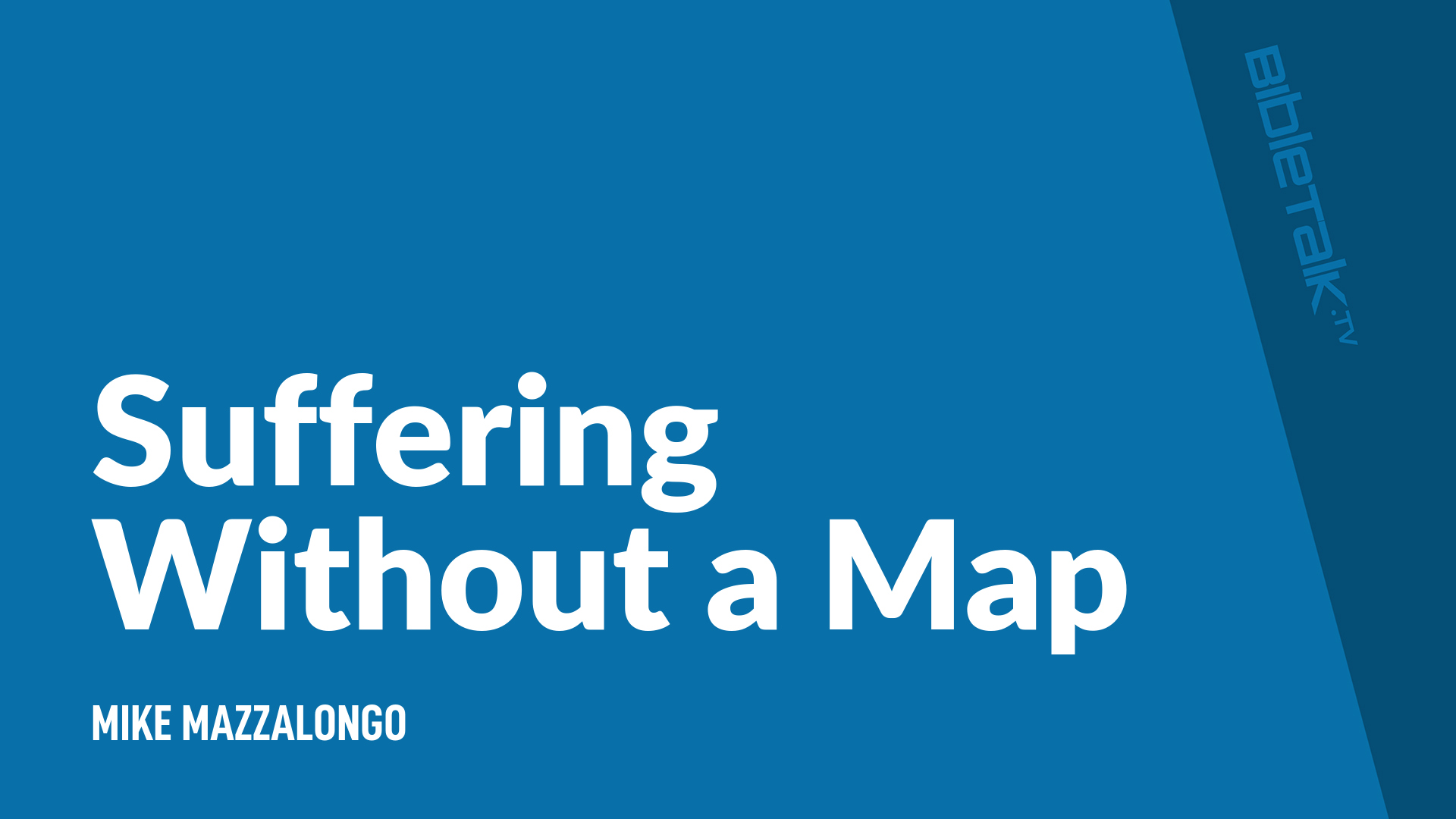 Suffering Without a Map