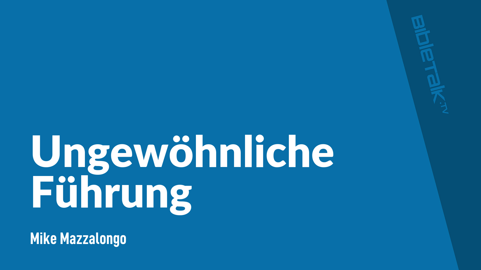 Ungewöhnliche Führung